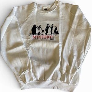 VINTAGE 80'S EDWARD GOREY MYSTERY SHIRT PBS MASTERPIECE THEATER RARE SWEATSHIRT